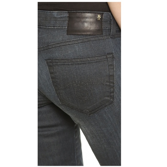 R13 • Dark Steel Waxed Coated Skinny Jeans • 30 - Picture 4 of 8